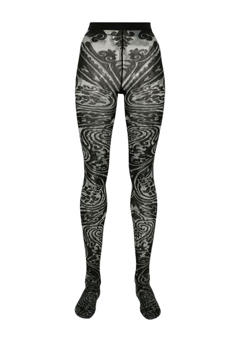 Black Tattoo jacquard tights Wolford x etro - women WOLFORD X ETRO | 176208095